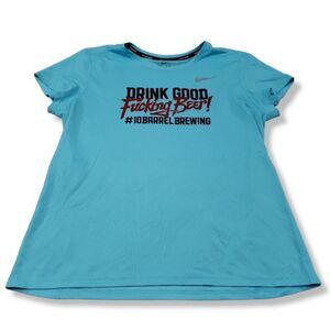 Nike Running Top Size Medium Nike Dri-fit Top 10 Barrel Brewing Company T-shirt